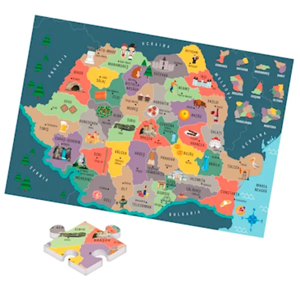 Настольная игра Clementoni Sa descoperim Romania 4+/ Развитие photo 2