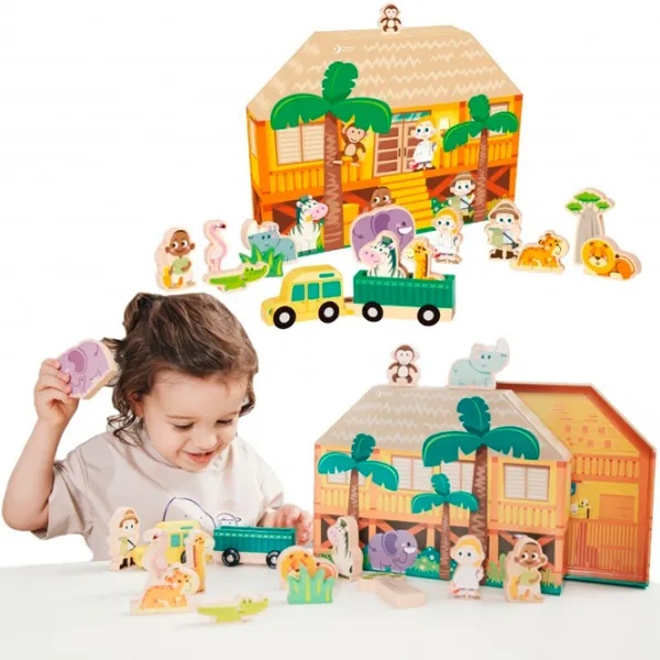 Joc de masă Classic World Wooden Animals 2+/ Dezvoltare photo 2 Joc de masă Classic World Wooden Animals 2+/ Dezvoltare photo 2