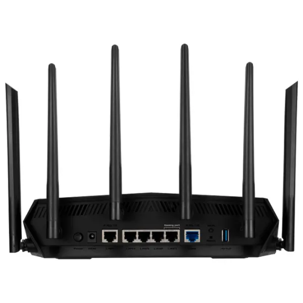Wi-Fi Router Asus TUF-AX6000 1148 Mbit/ s/ 4804 Mbit/ s/ Black photo 3 Wi-Fi Router Asus TUF-AX6000 1148 Mbit/ s/ 4804 Mbit/ s/ Black photo 3