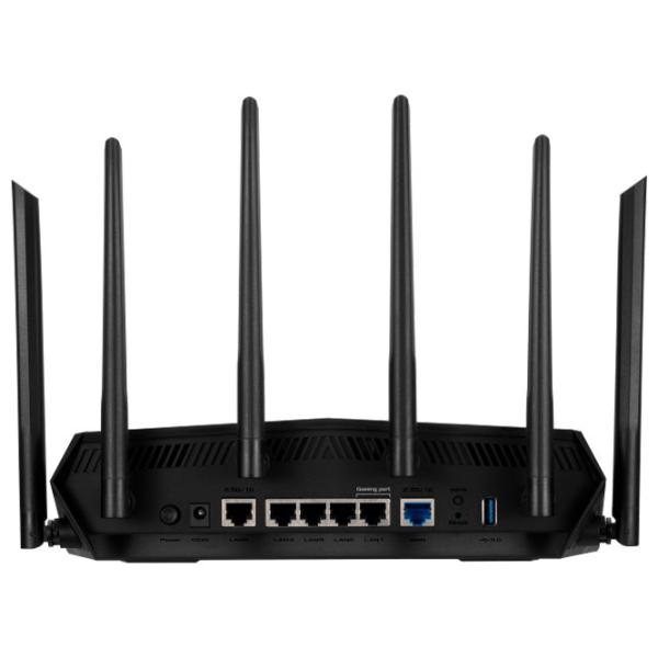 Wi-Fi Router Asus TUF-AX6000 1148 Mbit/ s/ 4804 Mbit/ s/ Black photo 3 Wi-Fi Router Asus TUF-AX6000 1148 Mbit/ s/ 4804 Mbit/ s/ Black photo 3