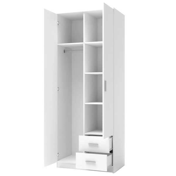 Dulap pentru haine Linear Halmar LIMA S-2 80 x 52 x 205 / DSP / Stejar Sonoma photo 2