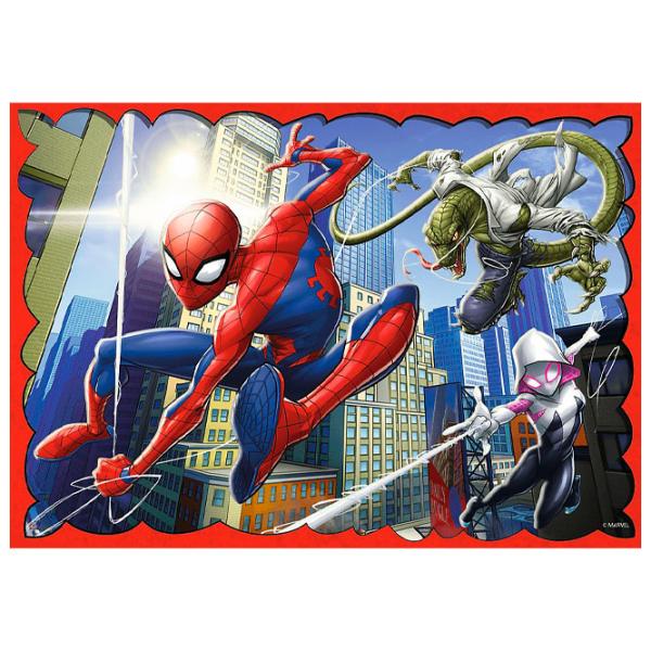 Puzzle 2D Trefl 4in1 The Heroic Spiderman 4+/ Numărul de piese: 207 photo 3