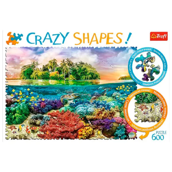 Пазл 2D Trefl Tropical island 10+/ Количество деталей: 600 photo 2 Пазл 2D Trefl Tropical island 10+/ Количество деталей: 600 photo 2