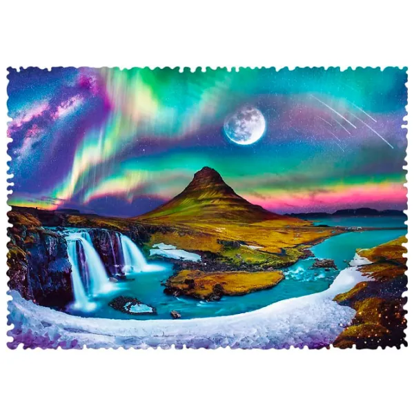 Puzzle 2D Trefl Aurora over Iceland 10+/ Numărul de piese: 600 photo 2