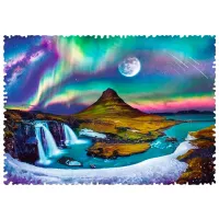 Puzzle 2D Trefl Aurora over Iceland 10+/ Numărul de piese: 600 photo 2