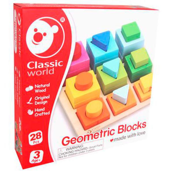 Joc de masă Classic World Geometric Blocks 3+/ Dezvoltare photo 2