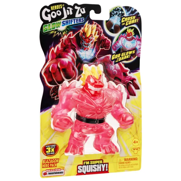 Фигурки Goojitzu Glow Shifters Blazagon Hero Pack 4+/ Розовый photo 2