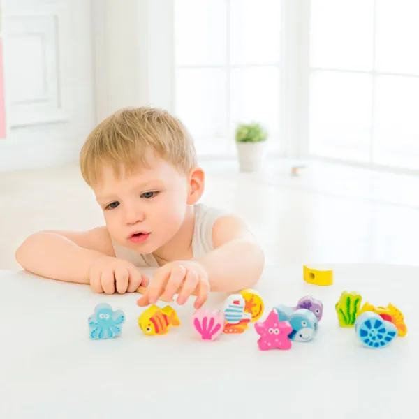 Jucărie din lemn Classic World Under the Sea Beads 1+/ Dezvoltare photo 2