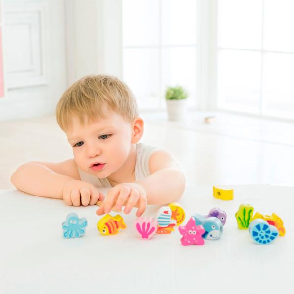 Jucărie din lemn Classic World Under the Sea Beads 1+/ Dezvoltare photo 2