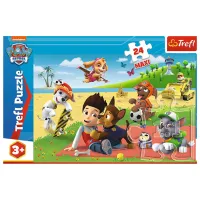 Puzzle 2D Trefl Maxi - Fun on the blanket 3+/ Numărul de piese: 24 photo 2