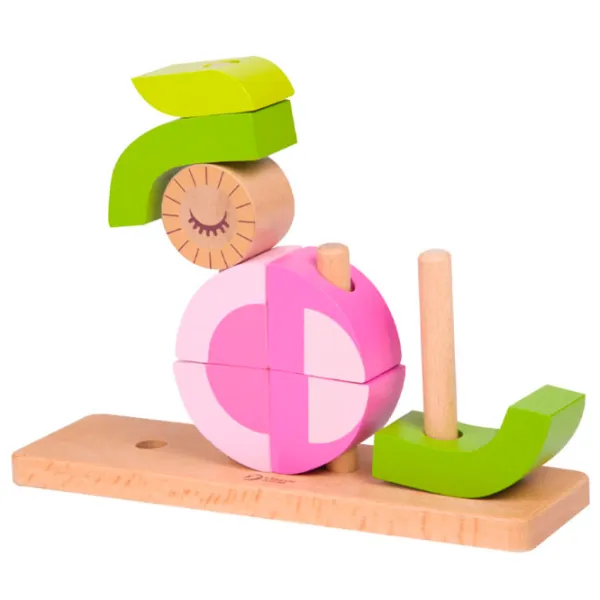 Classic World - Set Di Blocchi Owl Blocks In Legno Per Costruzioni Creative