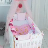 Детское постельное бельё Veres It's a girl (2600000091565) Холлофайбер/ Белый Pink photo 4