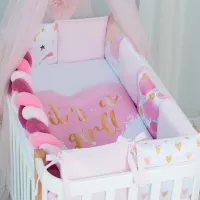 Детское постельное бельё Veres It's a girl (2600000091565) Холлофайбер/ Белый Pink photo 5
