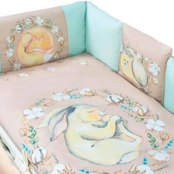 Детское постельное бельё Veres Cotton Touch (2600000090957 ) Хлопок , холлофайбер/ Синий Бежевый photo 3