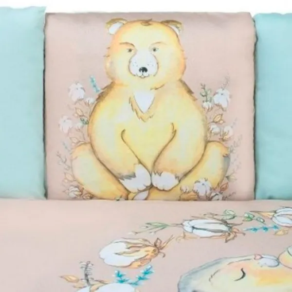 Детское постельное бельё Veres Cotton Touch (2600000090957 ) Хлопок , холлофайбер/ Синий Бежевый photo 4