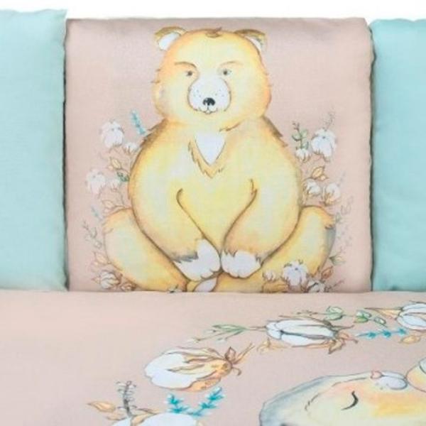 Детское постельное бельё Veres Cotton Touch (2600000090957 ) Хлопок , холлофайбер/ Синий Бежевый photo 4