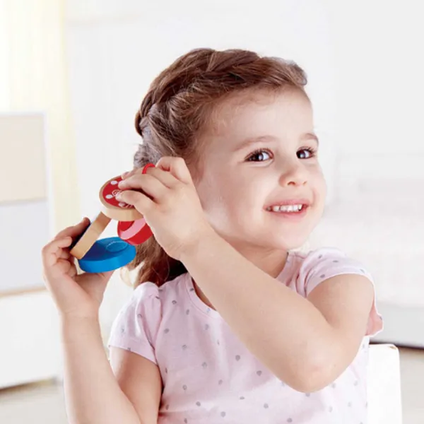 Музыкальная игрушка Hape Clap-Along Castanets E0610A 3+/ Красный photo 5 Музыкальная игрушка Hape Clap-Along Castanets E0610A 3+/ Красный photo 5