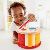 Jucărie muzicală Hape Double-Sided Drum E0608A 3+/ Red photo 4