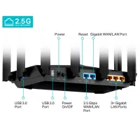 Wi-Fi Router TP-Link Archer AX95 574 Mbit/ s/ 4804 Mbit/ s, 2402 Mbit/ s/ Black photo 5
