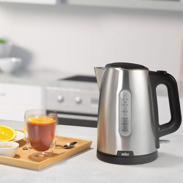 Ceainic electric Braun WK1500BK 1.7l / Ascuns / Inox photo 5