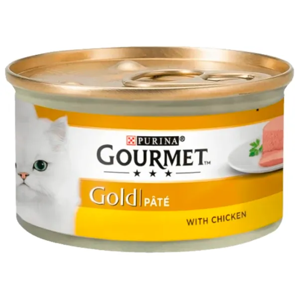 Корм для кошек влажный Purina Gourmet Gold Box 729210 24 x 85 г/ Курица photo 2 Корм для кошек влажный Purina Gourmet Gold Box 729210 24 x 85 г/ Курица photo 2