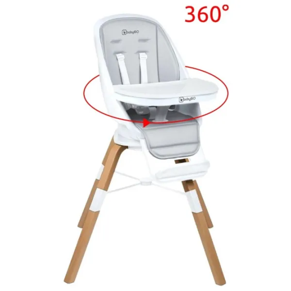 Scaun de masă BabyGo Carou (BGO-5752) Transformer/ 6 luni/ White photo 2