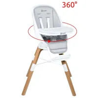 Scaun de masă BabyGo Carou (BGO-5752) Transformer/ 6 luni/ White photo 2