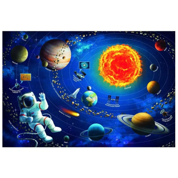 Puzzle 2D Trefl The Solar Sistem 5+/ Numărul de piese: 100 photo 3
