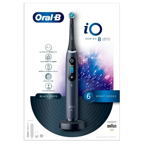 Зубная электрощетка Braun iO8 3D/ Черный photo 2 Зубная электрощетка Braun iO8 3D/ Черный photo 2
