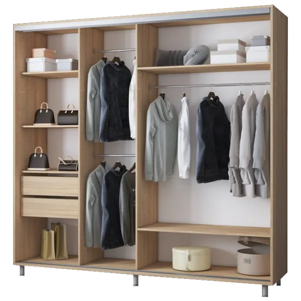 Dulap cupe Mobildor-Lux ARON 2300 desen 3025 230 x 60 x 220 / LPAL / Stejar Sonoma photo 2