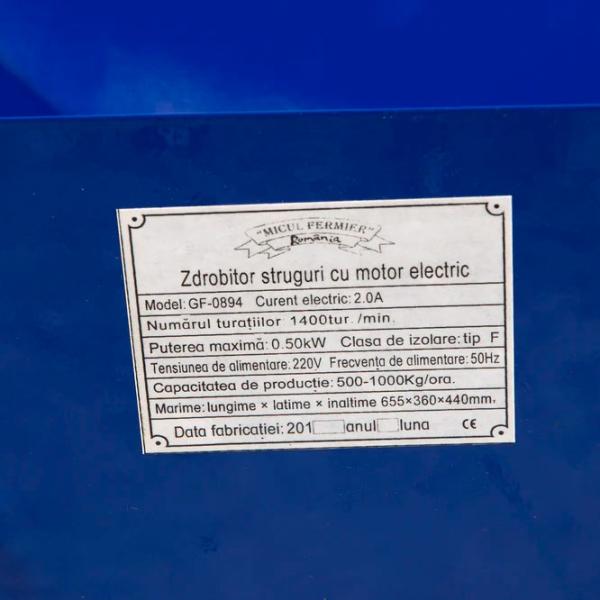 Zdrobitor pentru struguri Micul Fermier GF-0894 15 l/ Blue photo 5