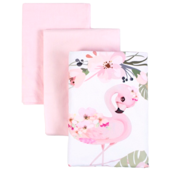Детское постельное бельё Veres Flamingo Pink (2600000101714 ) Хлопок/ Розовый Белый photo 4