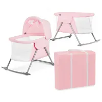 Leagăn pentru bebeluși KinderKraft Lovi (5581933) 9 kg/ Pink photo 3