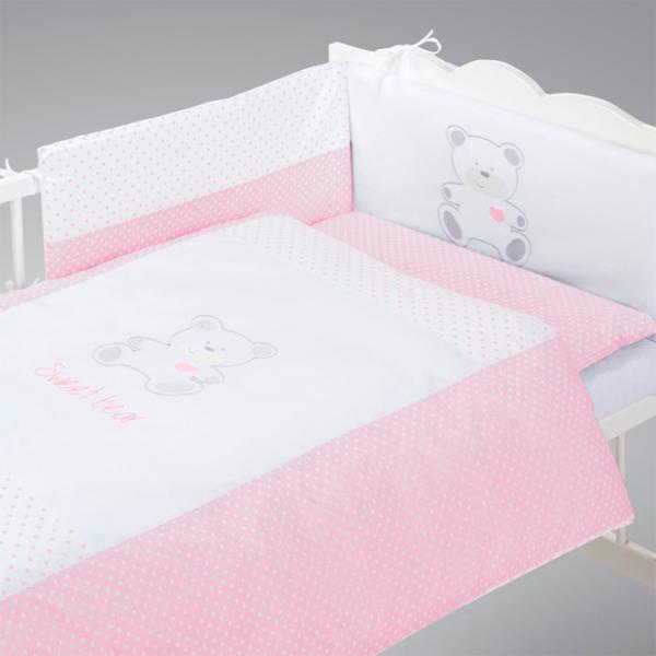 Детское постельное бельё Albero Mio Sweet Bear (C-5 H167) (5902605470835 ) Хлопок/ Розовый Белый photo 2 Детское постельное бельё Albero Mio Sweet Bear (C-5 H167) (5902605470835 ) Хлопок/ Розовый Белый photo 2