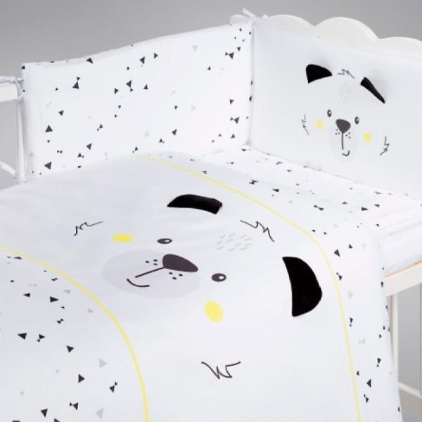 Детское постельное бельё Albero Mio Bear (C-5 K084) (5902605472716 ) Хлопок/ Белый Черный photo 2