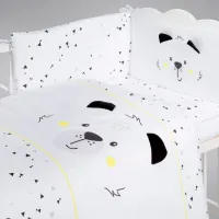 Детское постельное бельё Albero Mio Bear (C-5 K084) (5902605472716 ) Хлопок/ Белый Черный photo 2