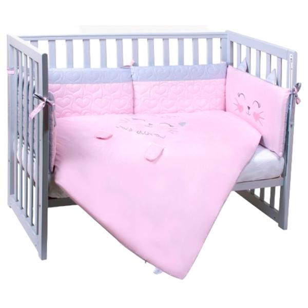 Детское постельное бельё Veres Lovely Girl (216.11) (2600000081467) Хлопок/ Розовый Cat photo 2