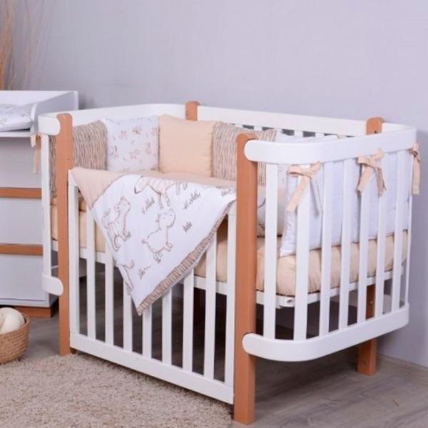 Lenjerie de pat pentru copii Veres Limpopo-21 (2600000095853 ) Bumbac/ White Beige photo 2 Lenjerie de pat pentru copii Veres Limpopo-21 (2600000095853 ) Bumbac/ White Beige photo 2