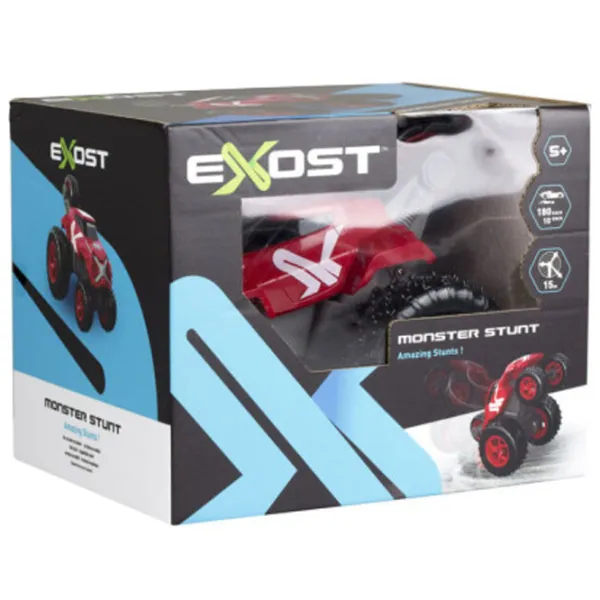 Mașină Exost Monster Stunt 7530-20241 10 km/ h/ White Red photo 6 Mașină Exost Monster Stunt 7530-20241 10 km/ h/ White Red photo 6