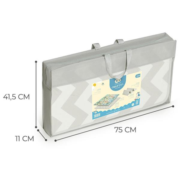 Игровой коврик KinderKraft XPE MATTY 2 (5902533923212) 0+/ Трансформер/ Разноцветный photo 4