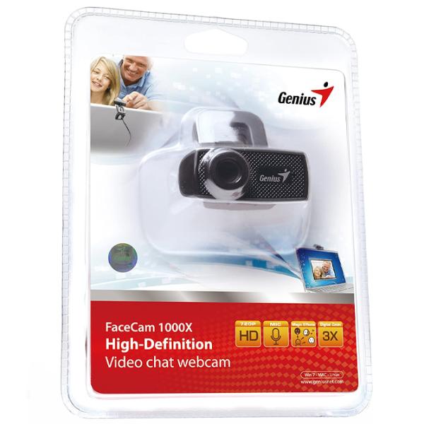 Web Camera Genius FaceCam 1000X 1 MP/ Black photo 5