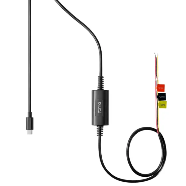 Cablu de alimentare 70mai UP03 + USB Type-C 3 m / Black photo 2