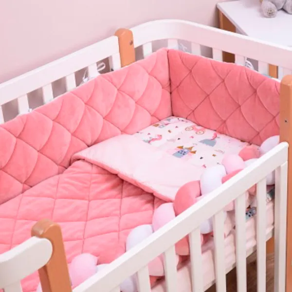 Lenjerie de pat pentru copii Veres Velour Princess (2600000098458 ) Bumbac, hollofayber, velur/ Pink White photo 2 Lenjerie de pat pentru copii Veres Velour Princess (2600000098458 ) Bumbac, hollofayber, velur/ Pink White photo 2