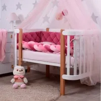 Детское постельное бельё Veres Velour Rainbow (2600000095013 ) Холлофайбер/ Розовый White photo 2