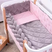 Детское постельное бельё Veres Velour Taupe-Rose (2600000094276 ) Холлофайбер/ Пурпурный Pink photo 3