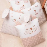 Детское постельное бельё Veres Smiling Animals (2600000099639 ) Софтфайбер/ Бежевый White photo 4