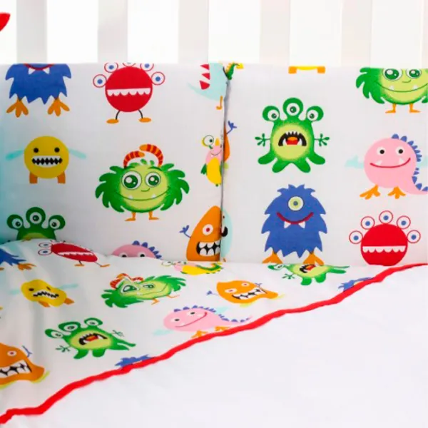 Lenjerie de pat pentru copii Veres Pretty Aliens (2600000081450 ) Bumbac/ White Multicolor photo 4 Lenjerie de pat pentru copii Veres Pretty Aliens (2600000081450 ) Bumbac/ White Multicolor photo 4
