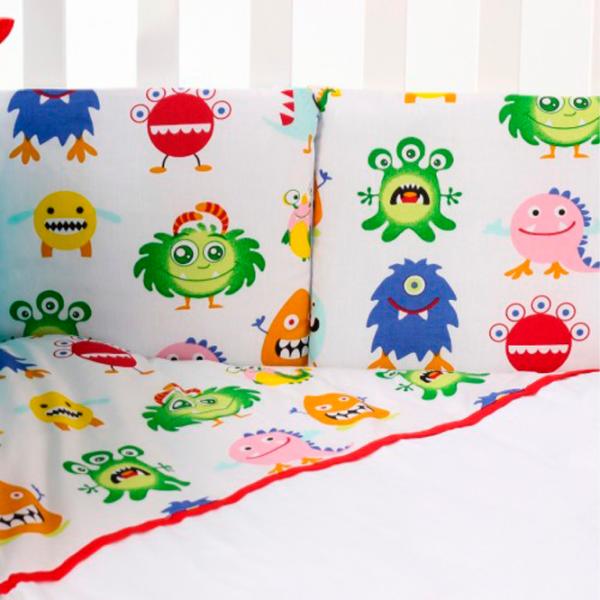Lenjerie de pat pentru copii Veres Pretty Aliens (2600000081450 ) Bumbac/ White Multicolor photo 4 Lenjerie de pat pentru copii Veres Pretty Aliens (2600000081450 ) Bumbac/ White Multicolor photo 4