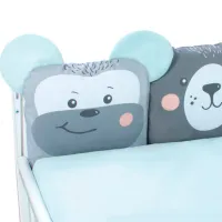 Детское постельное бельё Veres Zoo Zoo (216.24) (2600000090964 ) Холлофайбер/ Мятный Серый photo 3