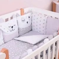 Детское постельное бельё Veres Smiling Animals (2600000099646 ) Софтфайбер/ Серый White photo 2